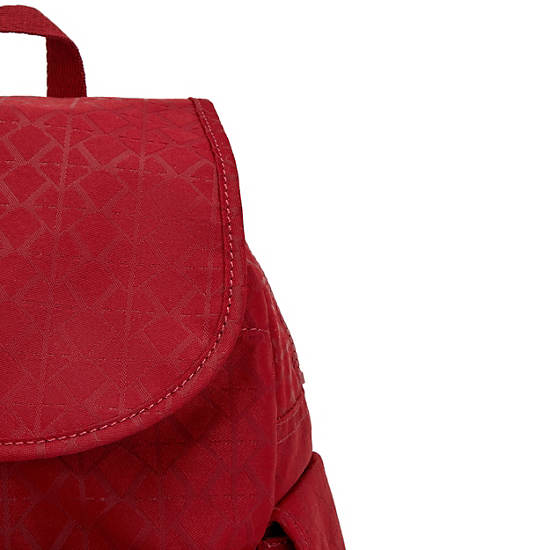 Kipling City Pack Small Klassieke Rugzak Rood | BE 1498IL